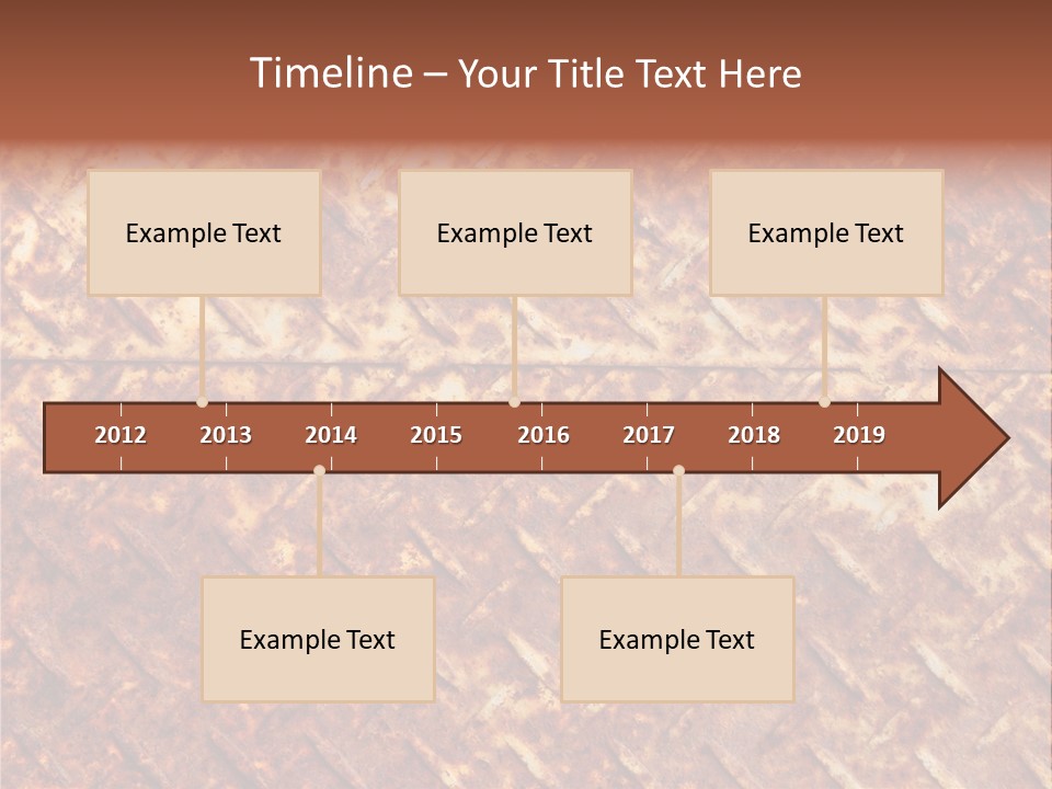 Rust Grill Irregular PowerPoint Template