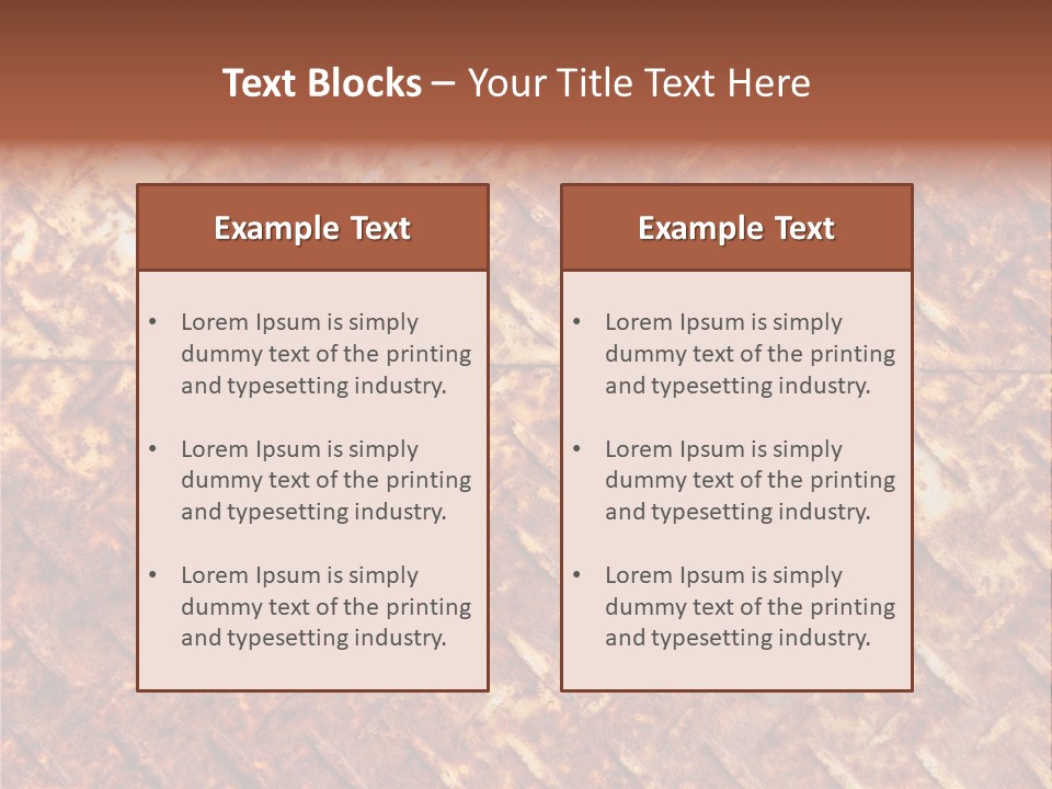 Rust Grill Irregular PowerPoint Template
