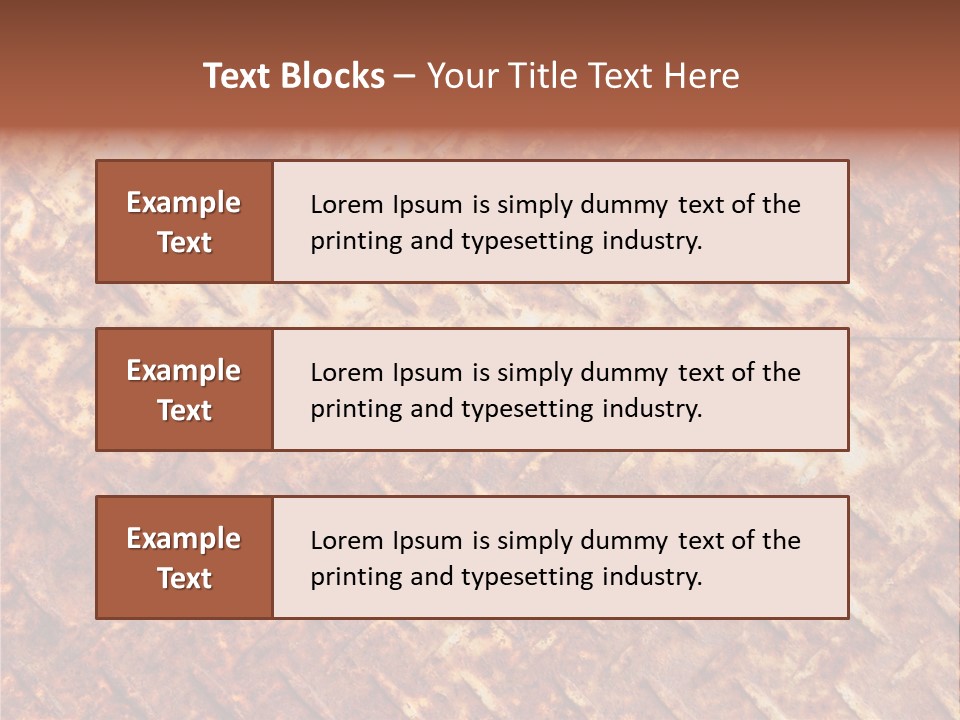 Rust Grill Irregular PowerPoint Template