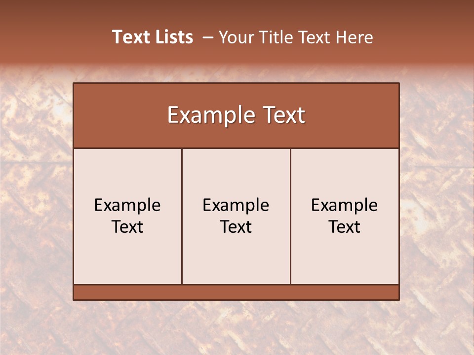 Rust Grill Irregular PowerPoint Template