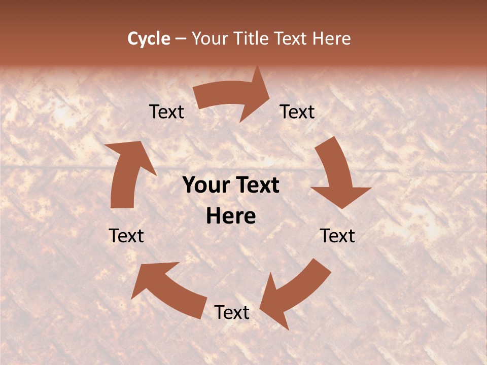 Rust Grill Irregular PowerPoint Template