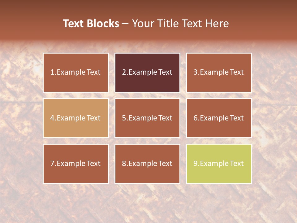 Rust Grill Irregular PowerPoint Template