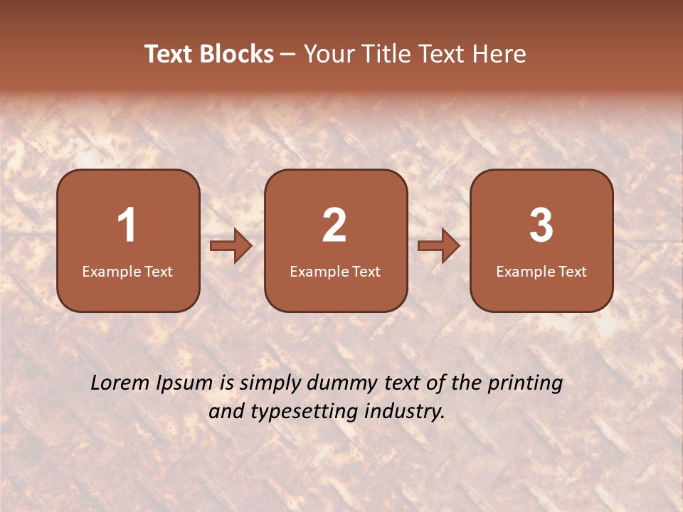 Rust Grill Irregular PowerPoint Template