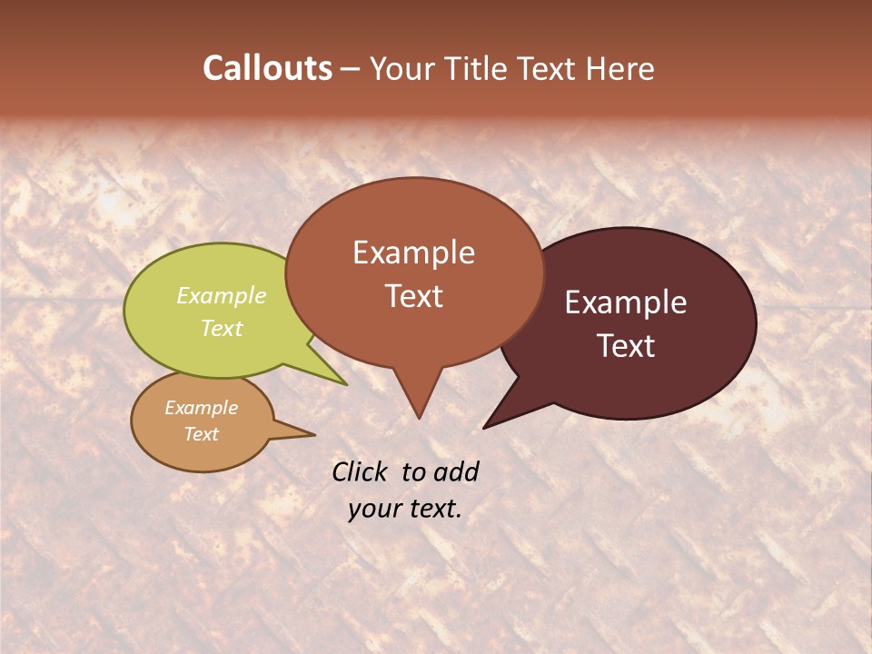 Rust Grill Irregular PowerPoint Template