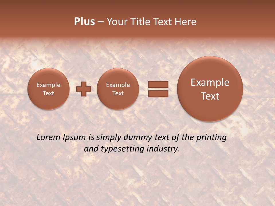 Rust Grill Irregular PowerPoint Template