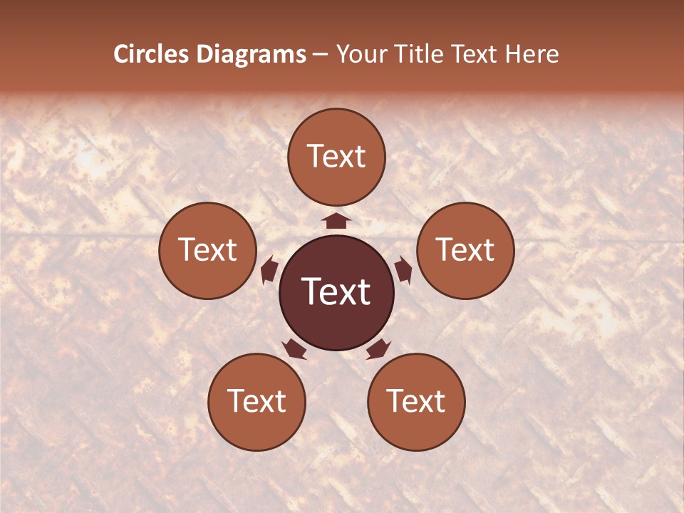 Rust Grill Irregular PowerPoint Template