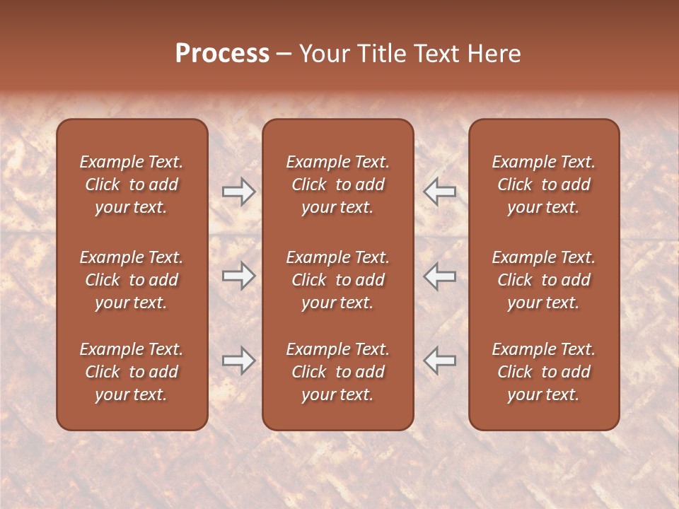 Rust Grill Irregular PowerPoint Template