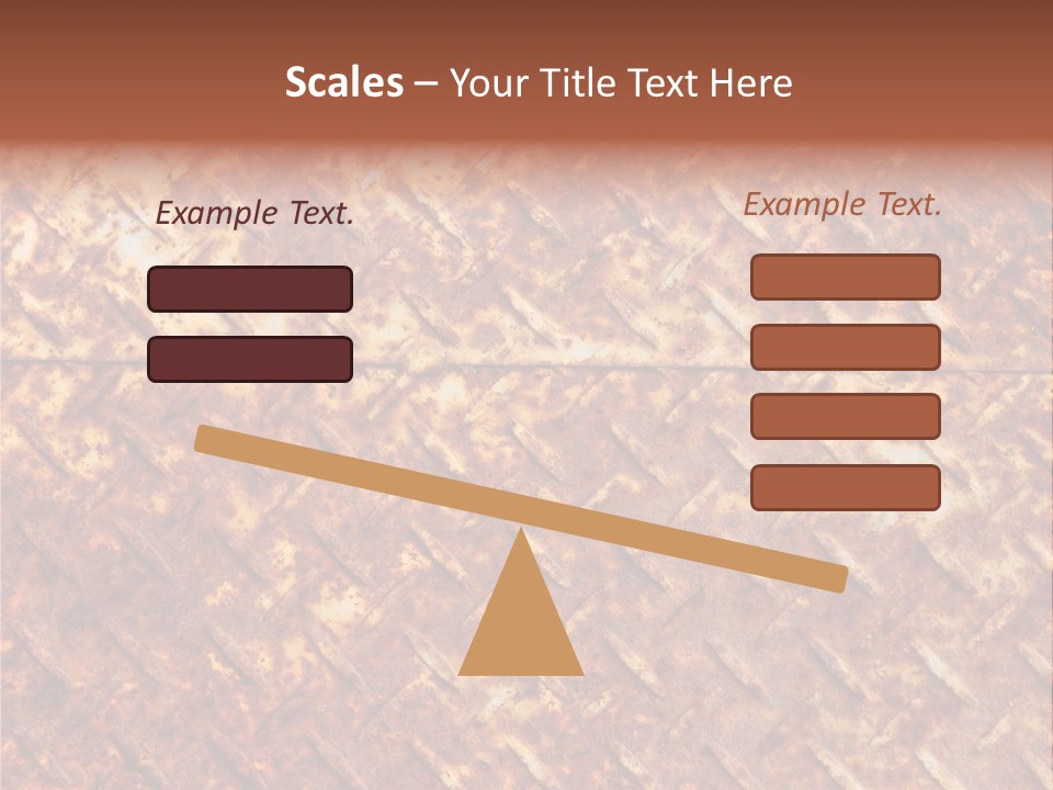 Rust Grill Irregular PowerPoint Template