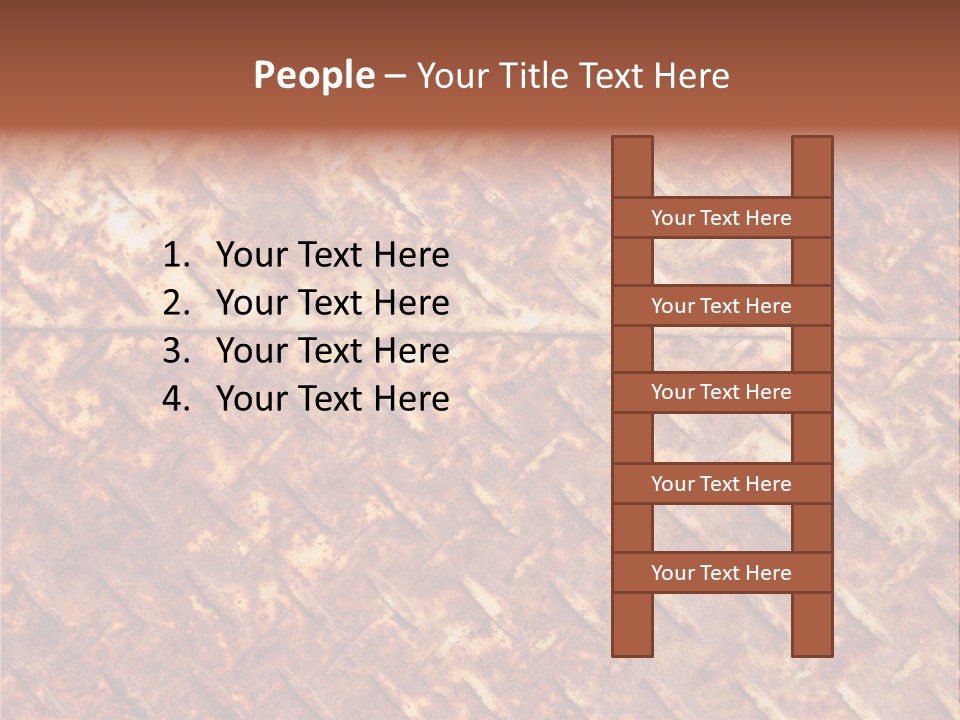 Rust Grill Irregular PowerPoint Template