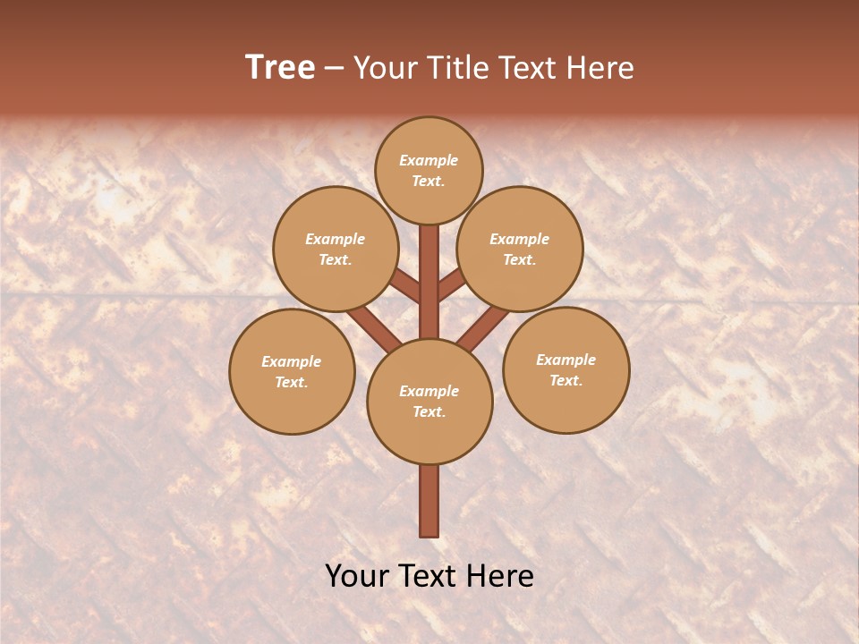Rust Grill Irregular PowerPoint Template