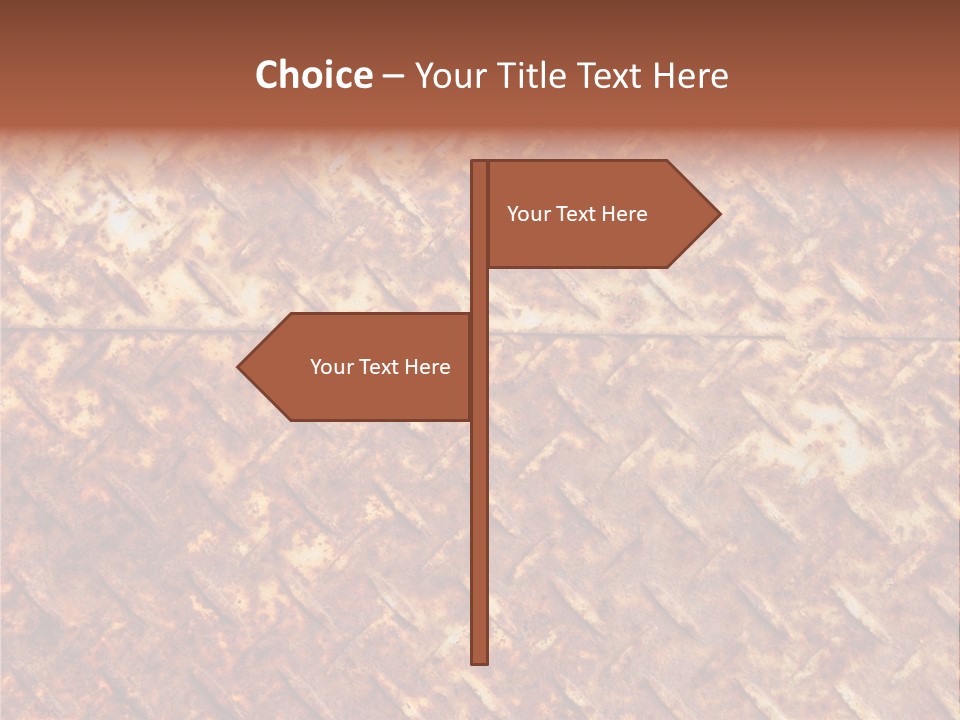 Rust Grill Irregular PowerPoint Template