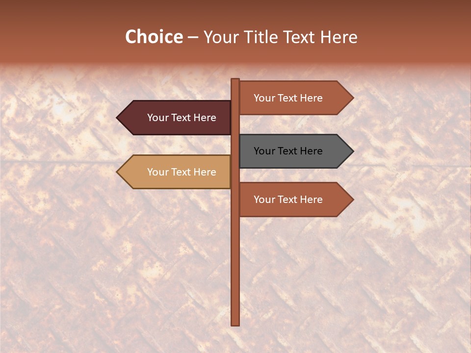 Rust Grill Irregular PowerPoint Template