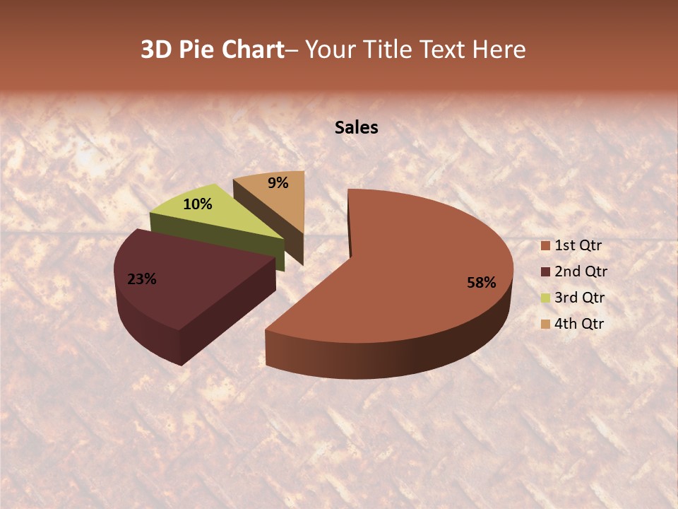 Rust Grill Irregular PowerPoint Template