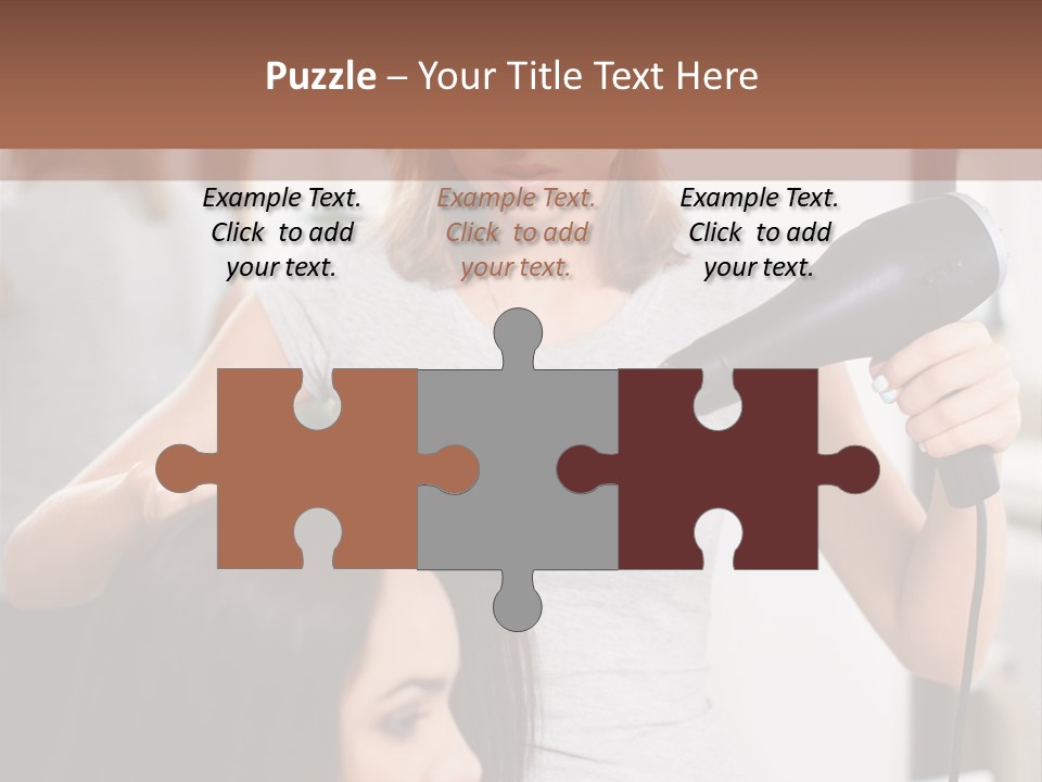 Woman Care Barbershop PowerPoint Template