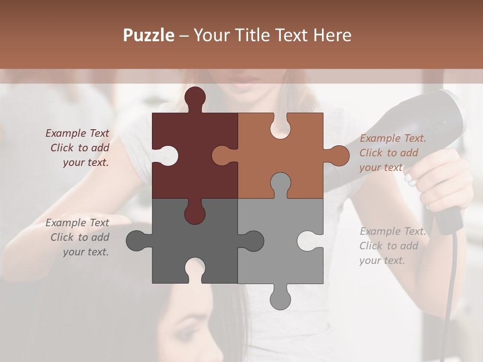 Woman Care Barbershop PowerPoint Template