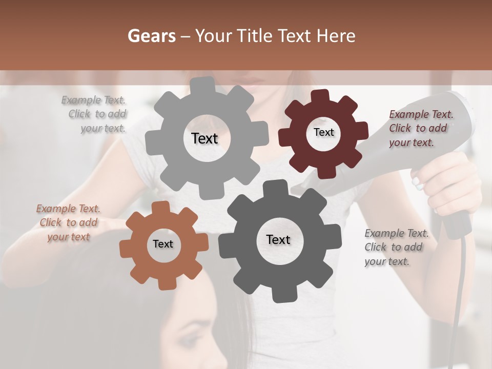 Woman Care Barbershop PowerPoint Template