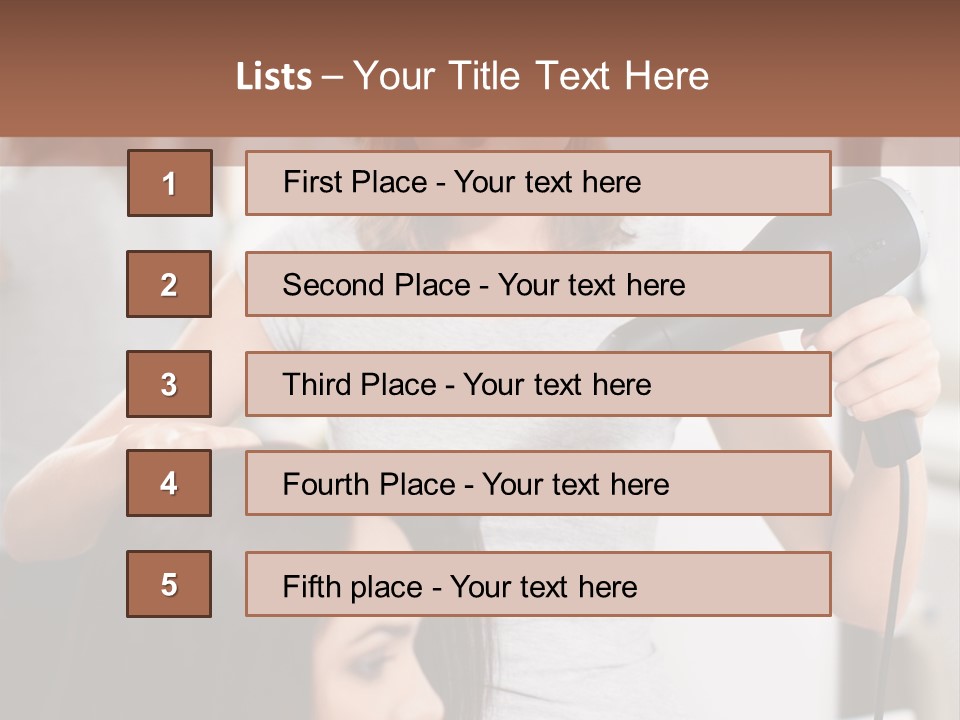 Woman Care Barbershop PowerPoint Template