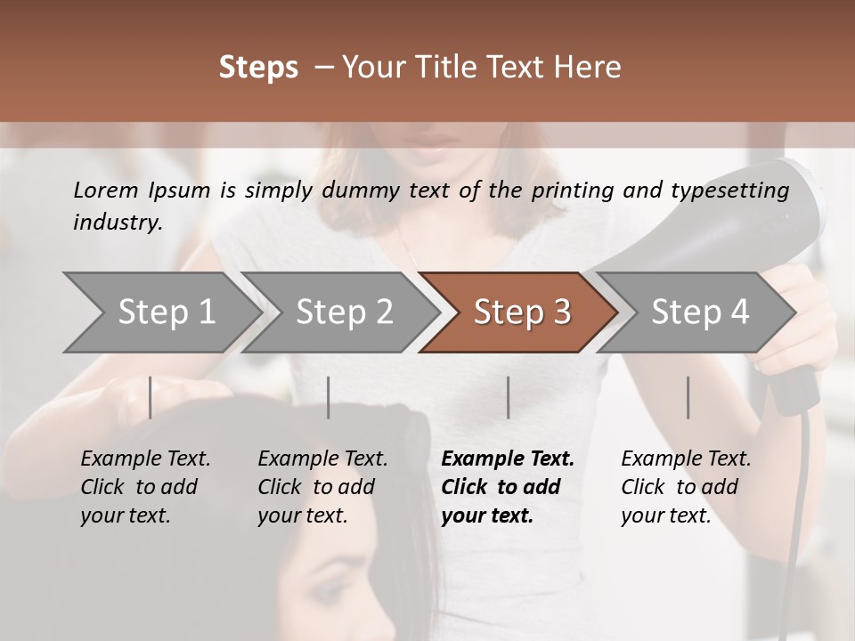 Woman Care Barbershop PowerPoint Template