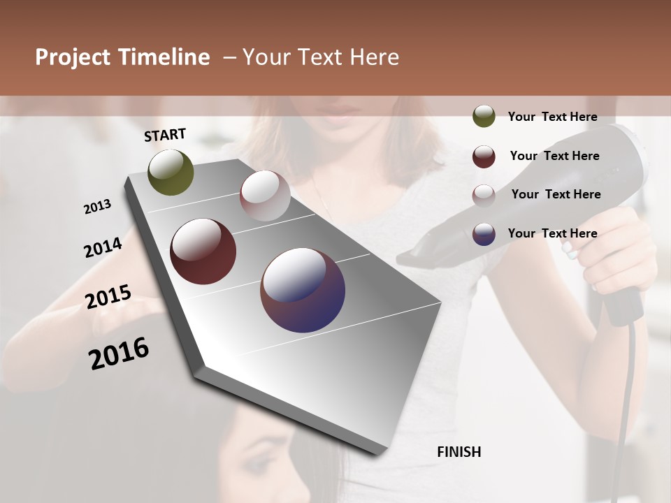 Woman Care Barbershop PowerPoint Template