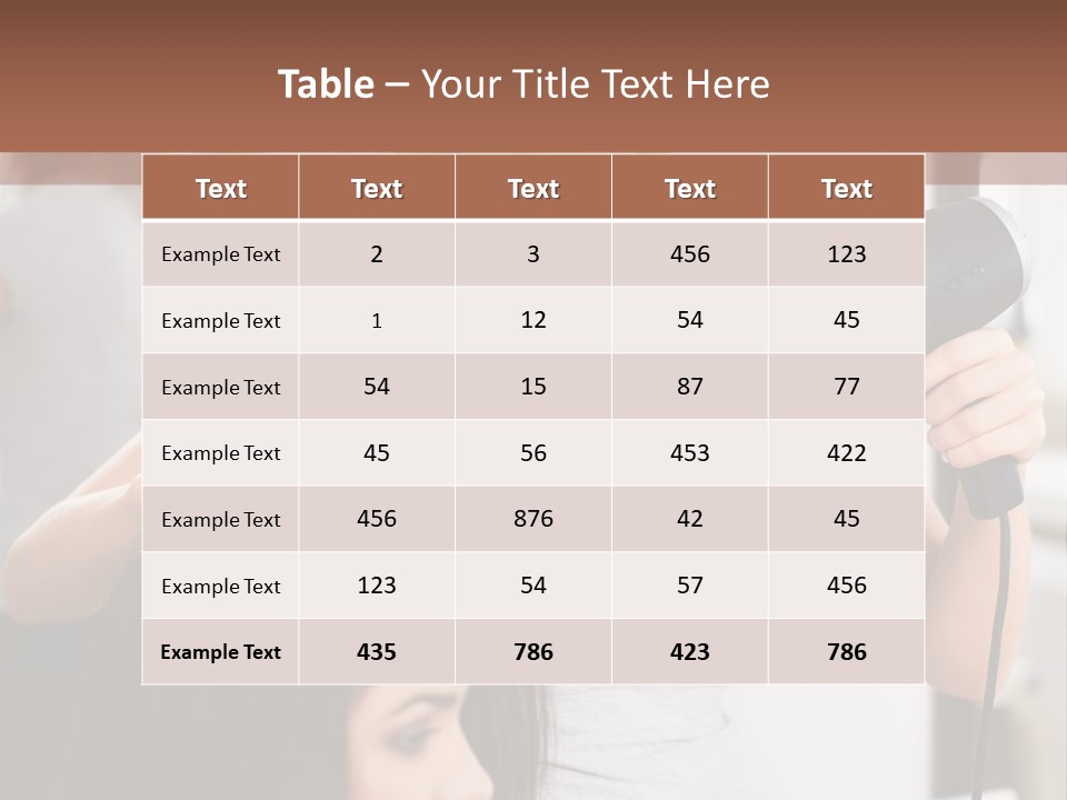 Woman Care Barbershop PowerPoint Template