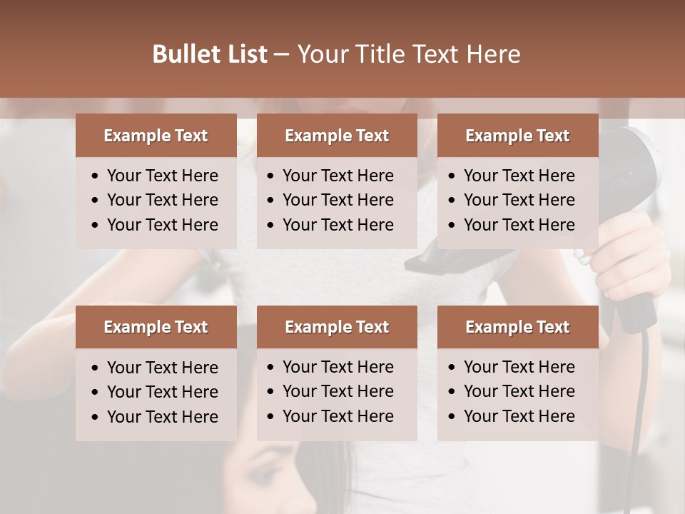 Woman Care Barbershop PowerPoint Template