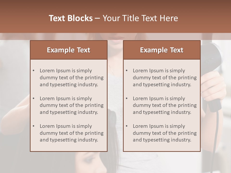 Woman Care Barbershop PowerPoint Template