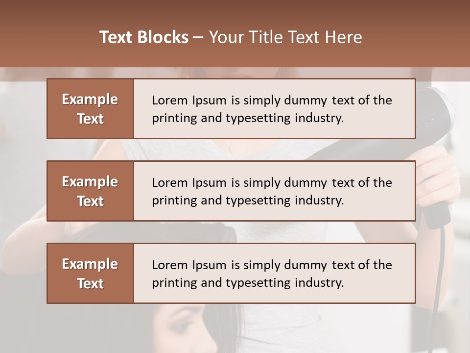 Woman Care Barbershop PowerPoint Template
