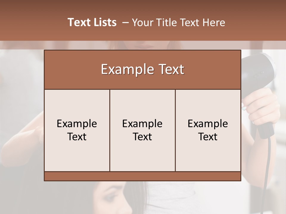 Woman Care Barbershop PowerPoint Template