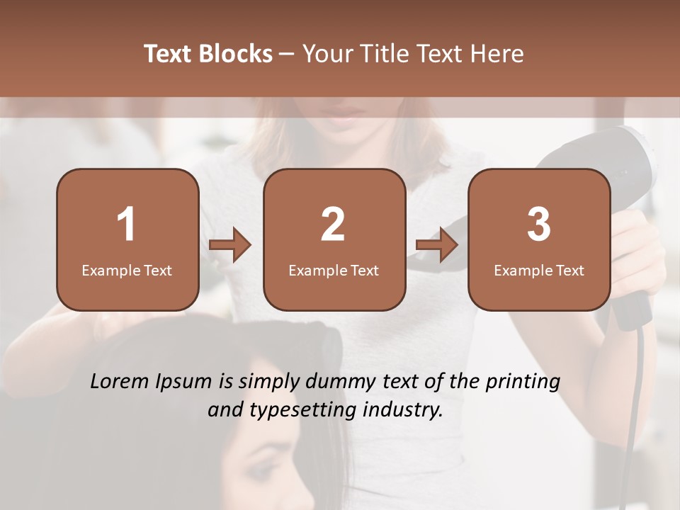 Woman Care Barbershop PowerPoint Template