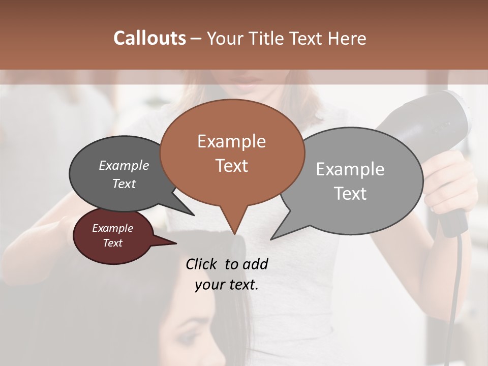 Woman Care Barbershop PowerPoint Template