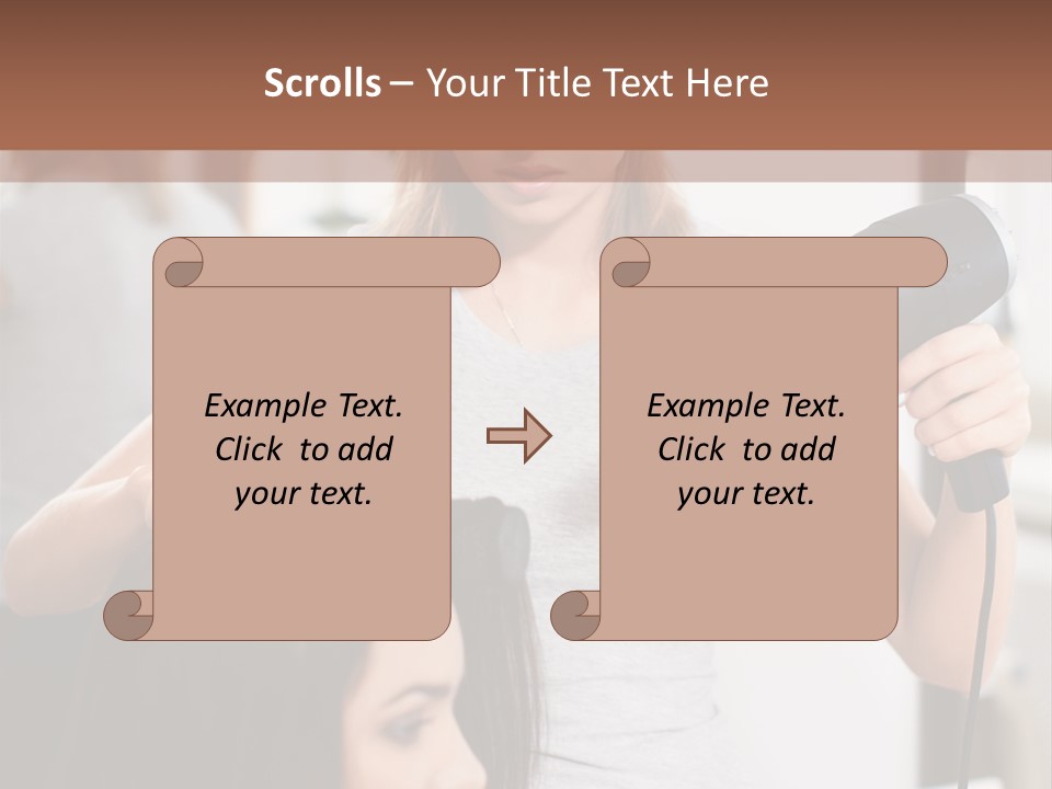 Woman Care Barbershop PowerPoint Template