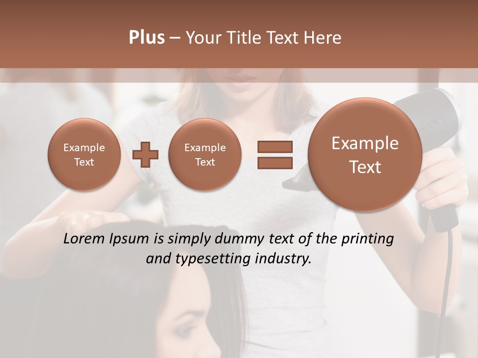 Woman Care Barbershop PowerPoint Template