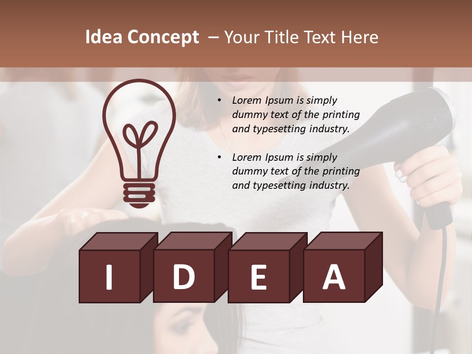 Woman Care Barbershop PowerPoint Template