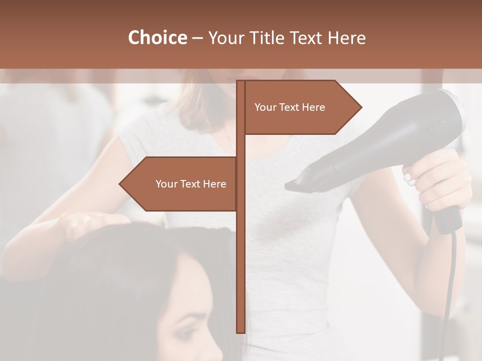 Woman Care Barbershop PowerPoint Template