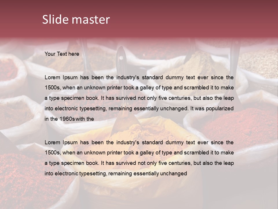 Powder Bazaar Gourmet PowerPoint Template