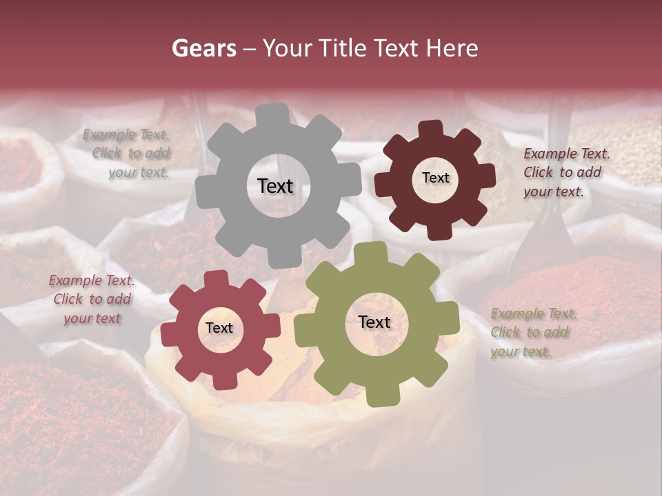 Powder Bazaar Gourmet PowerPoint Template