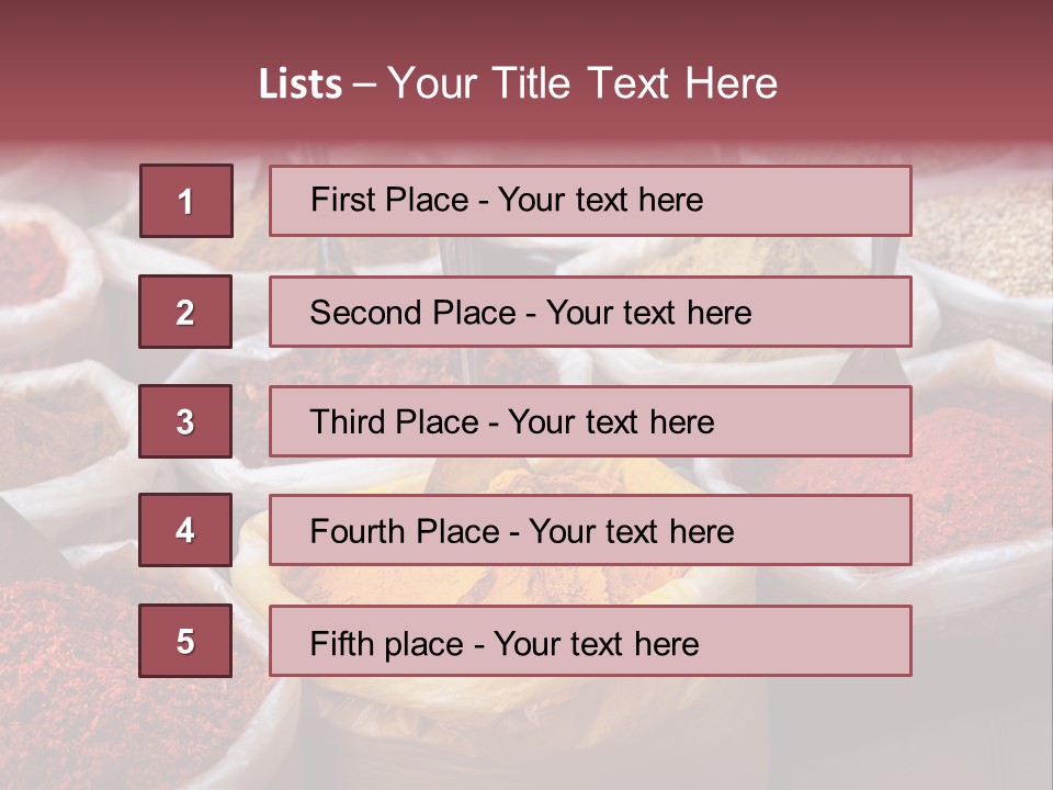 Powder Bazaar Gourmet PowerPoint Template