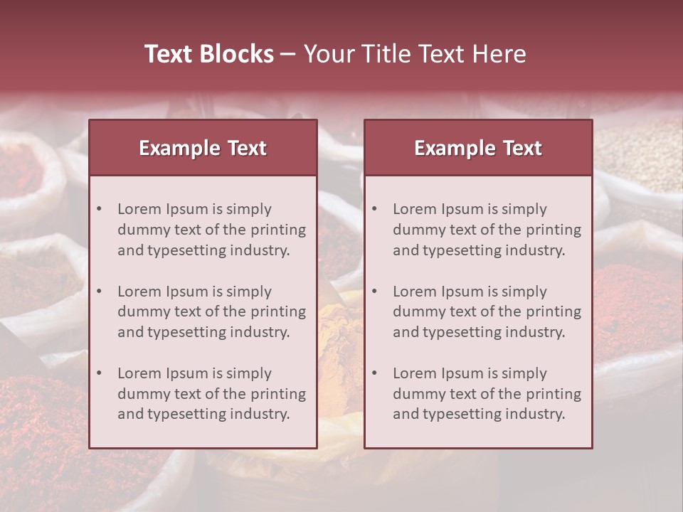 Powder Bazaar Gourmet PowerPoint Template