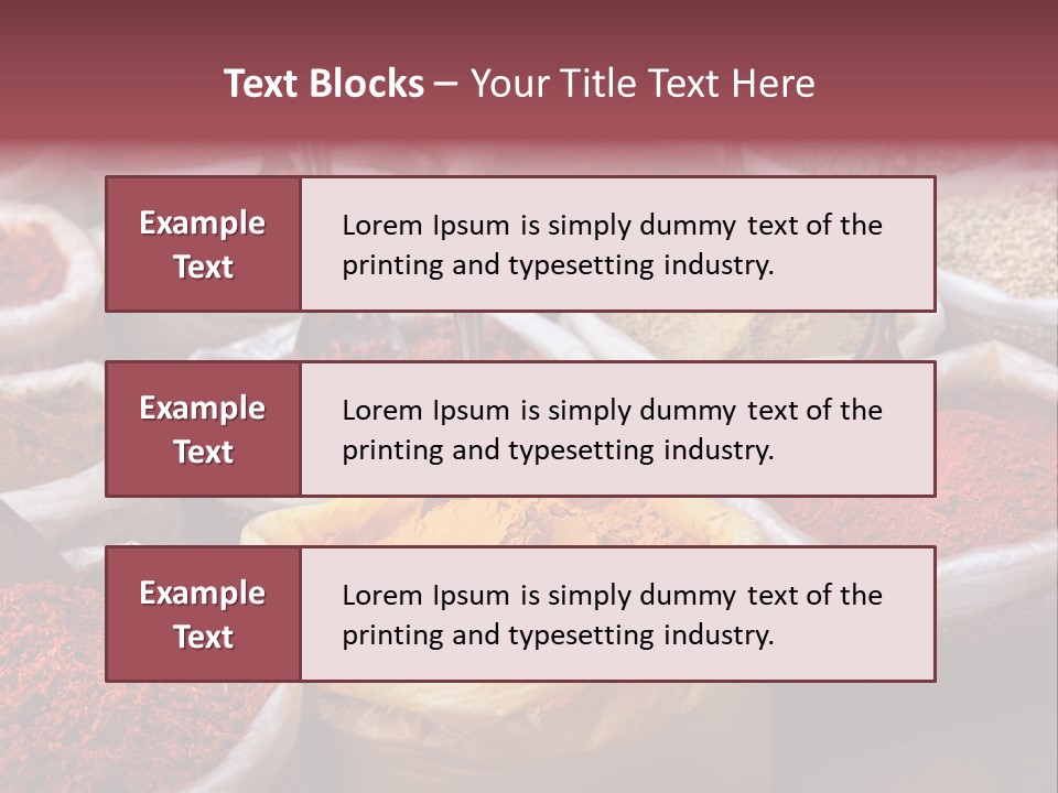 Powder Bazaar Gourmet PowerPoint Template