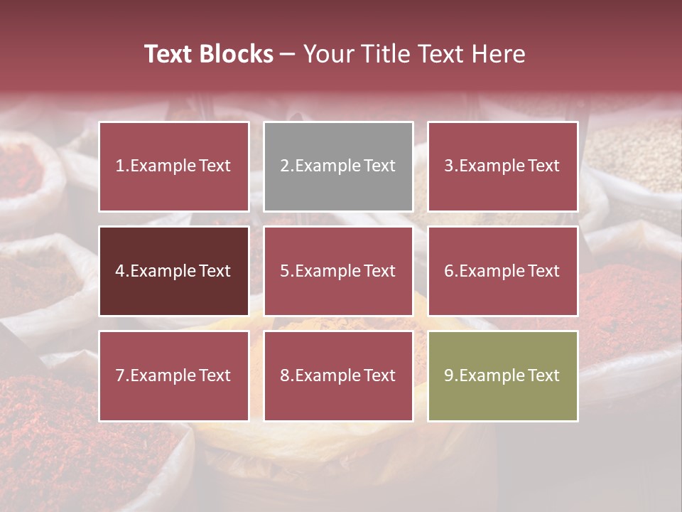 Powder Bazaar Gourmet PowerPoint Template