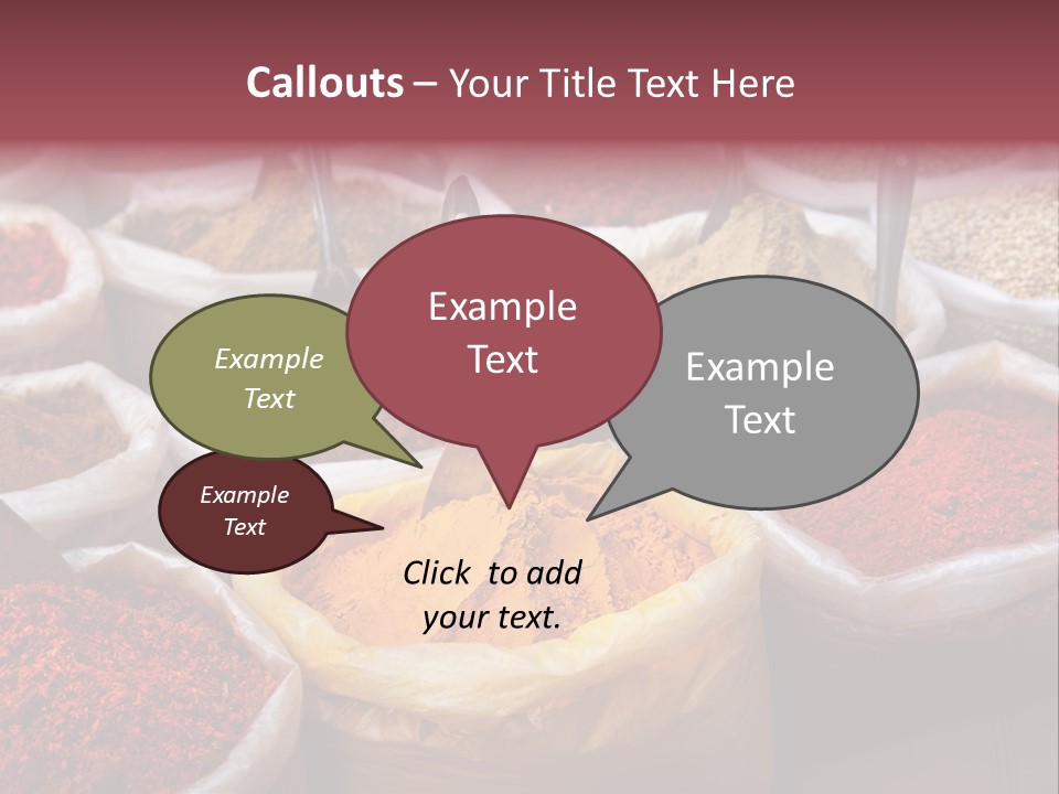 Powder Bazaar Gourmet PowerPoint Template