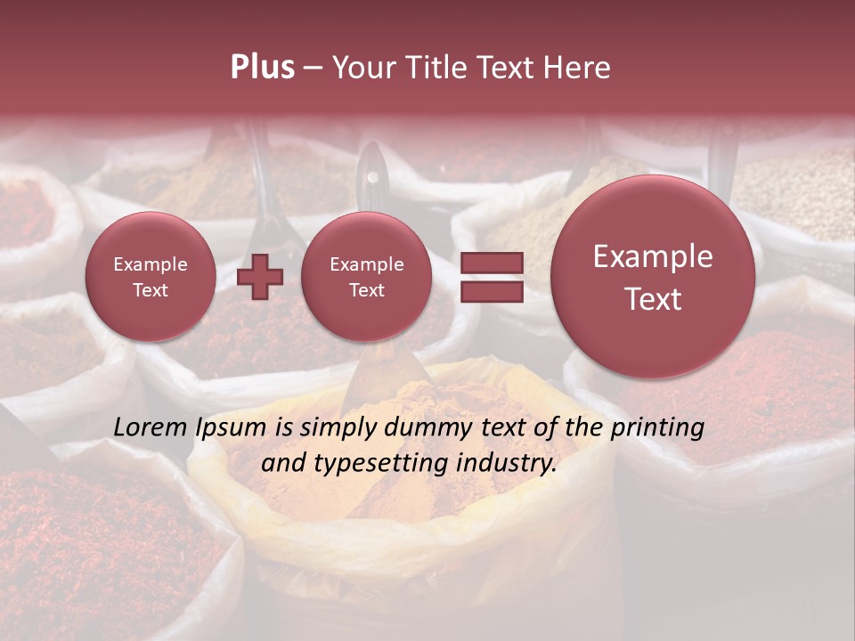 Powder Bazaar Gourmet PowerPoint Template