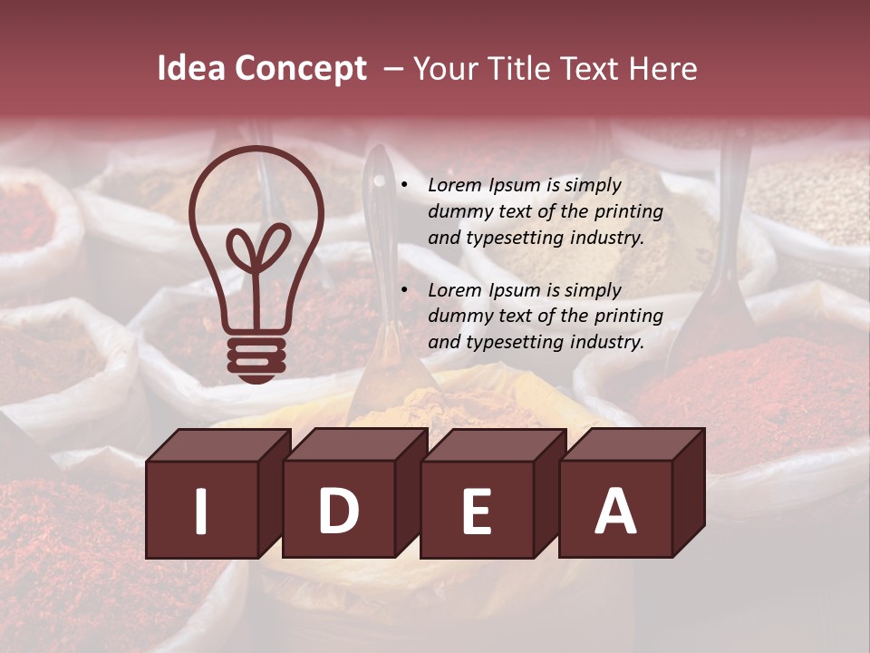 Powder Bazaar Gourmet PowerPoint Template