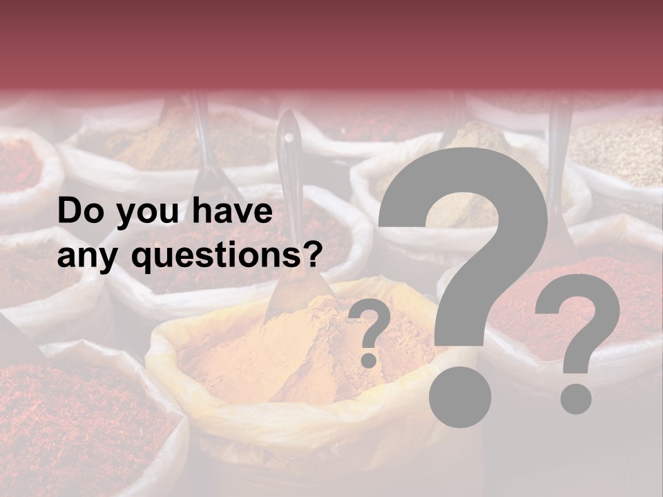 Powder Bazaar Gourmet PowerPoint Template