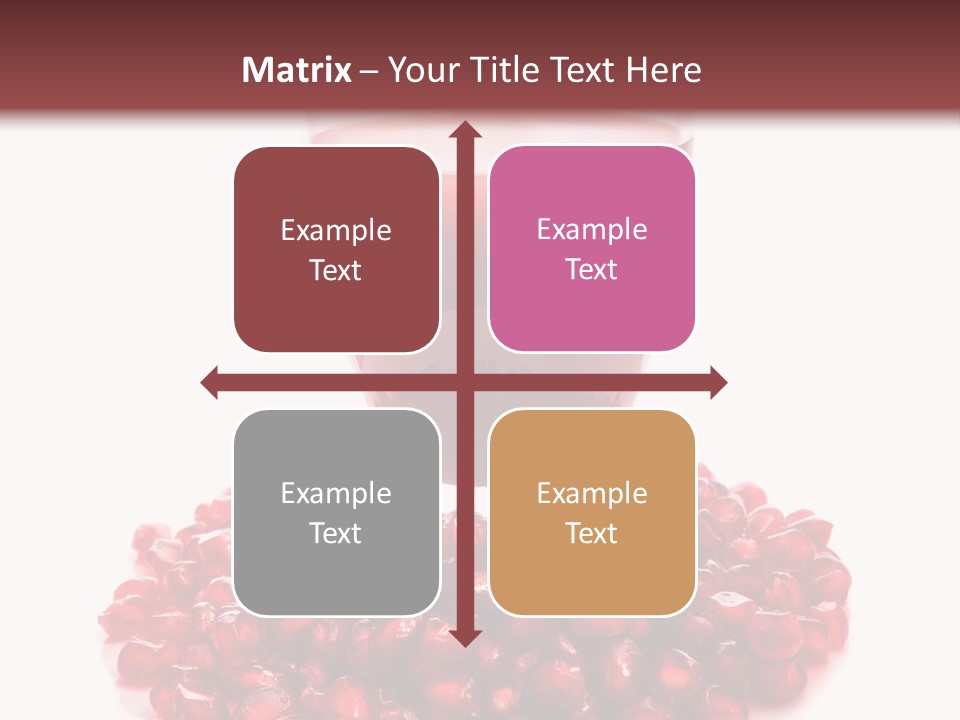 Closeup Superfruit Drink PowerPoint Template