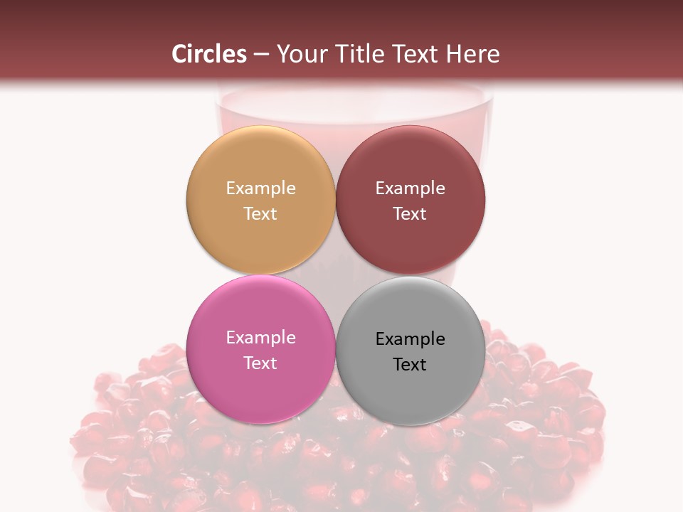 Closeup Superfruit Drink PowerPoint Template