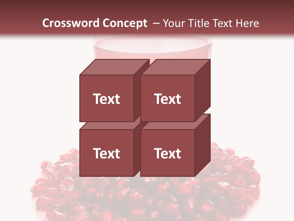 Closeup Superfruit Drink PowerPoint Template