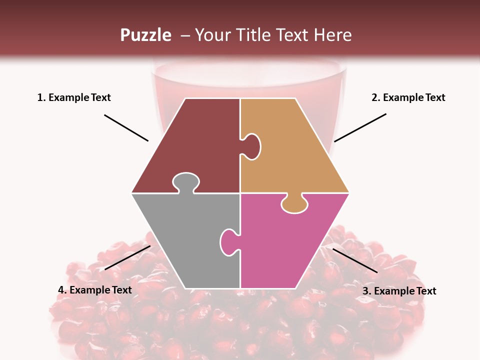 Closeup Superfruit Drink PowerPoint Template