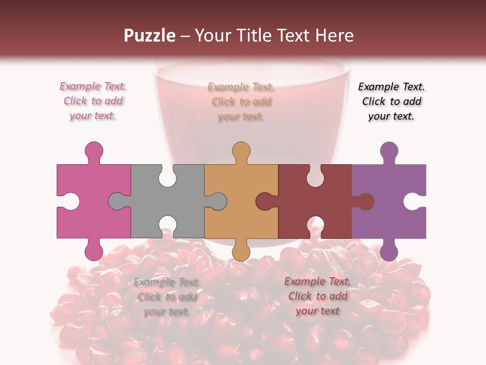 Closeup Superfruit Drink PowerPoint Template