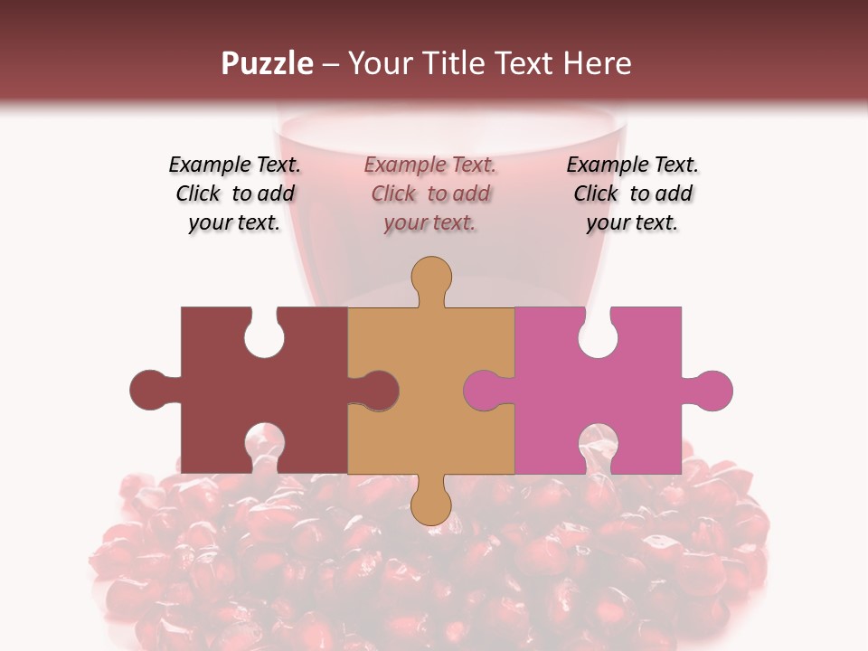 Closeup Superfruit Drink PowerPoint Template